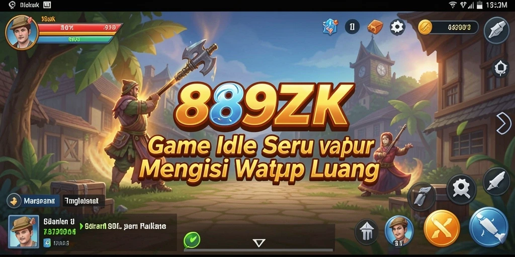 Screenshot gameplay 889ZK menampilkan aksi santai dan menarik dalam mode Idle.