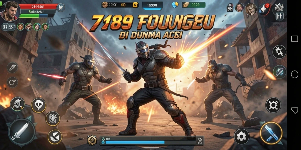 Tampilan menarik dari gameplay seru yang mengajak pemain beraksi.