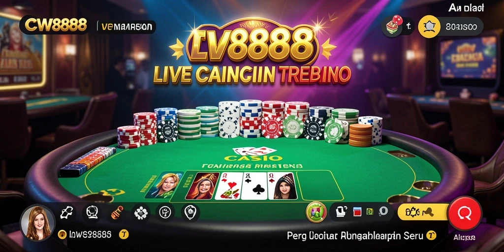 Tampilan gameplay Live Casino yang mendebarkan di CW8888.