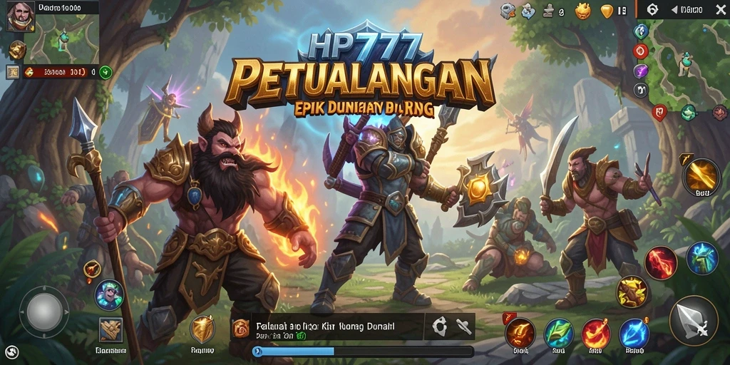 Tangkap momen action seru dalam gameplay RPG HP777.