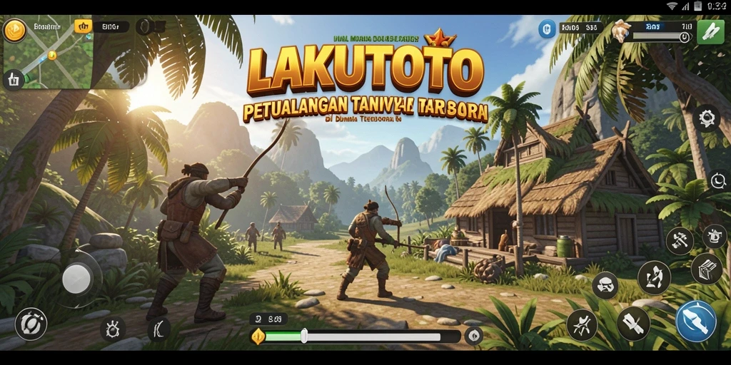 Tampilan gameplay Open World yang menakjubkan di LAKUTOTO.