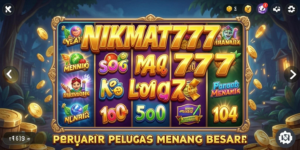 Tampilan gameplay Slot yang mengasyikkan dan penuh warna di NIKMAT777.