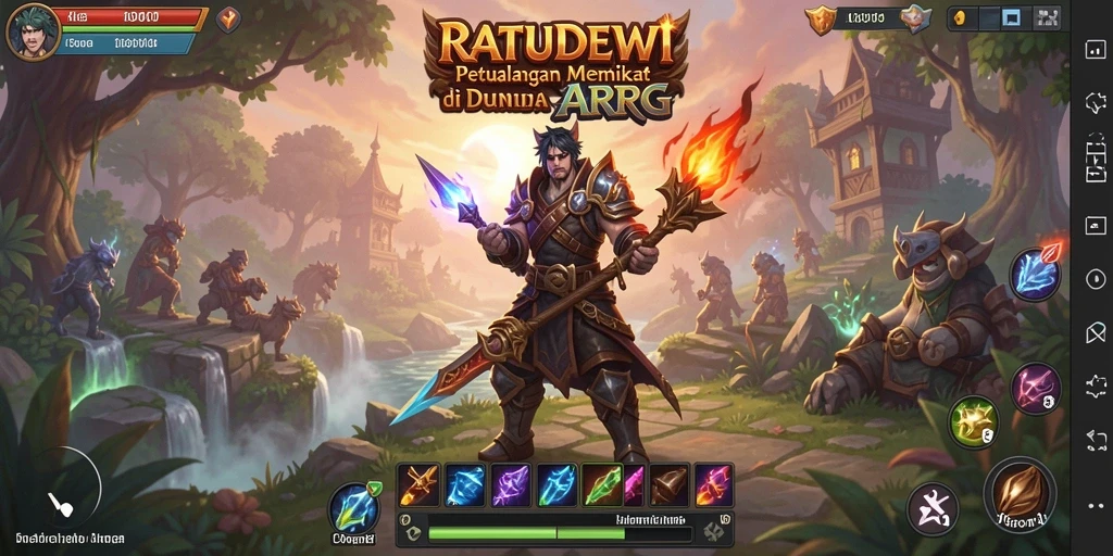 Screenshot menampilkan aksi seru bertarung di RATUDEWI.