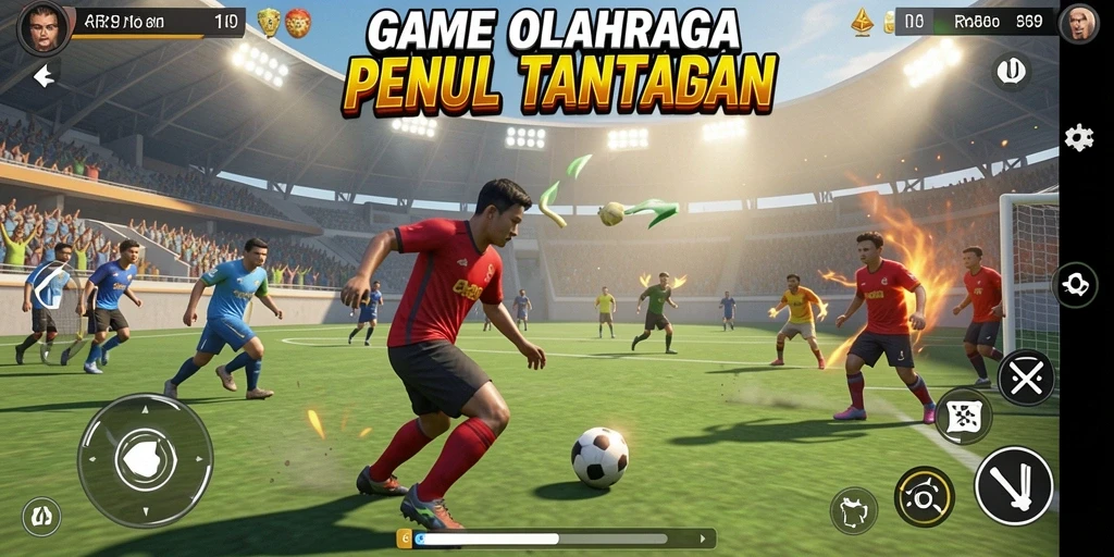 Screenshot utama <strong>RR89</strong> menampilkan aksi seru gameplay olahraga.